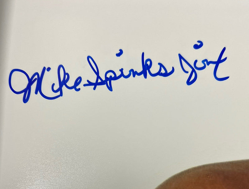 Michael Spinks "Jinx" Signed Auto 16x20 Photo Multiple Inscriptions HOF JSA COA
