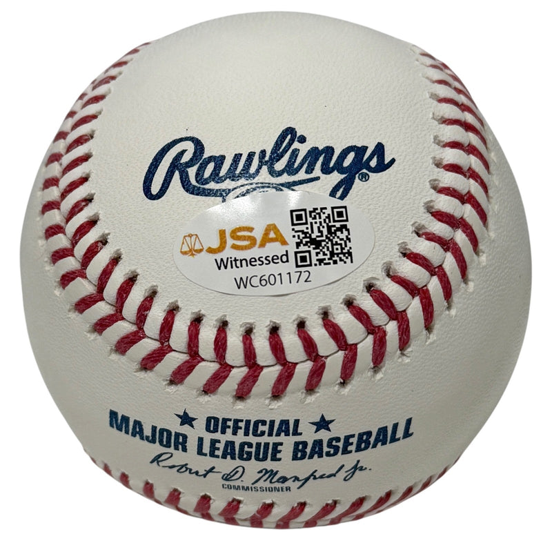 Dave Magadan Signed Autographed ROMLB Baseball w/ 86 WSC Insc JSA Witness COA