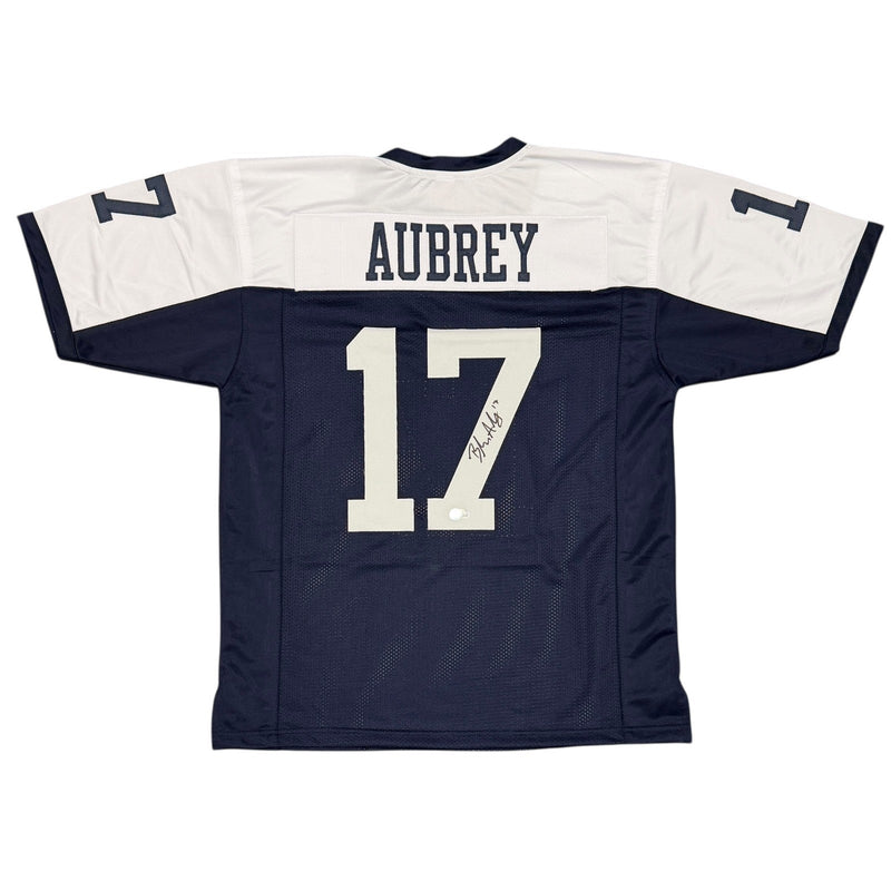 Brandon Aubrey Signed Dallas Cowboys Custom TB Jersey Beckett Witness BAS COA