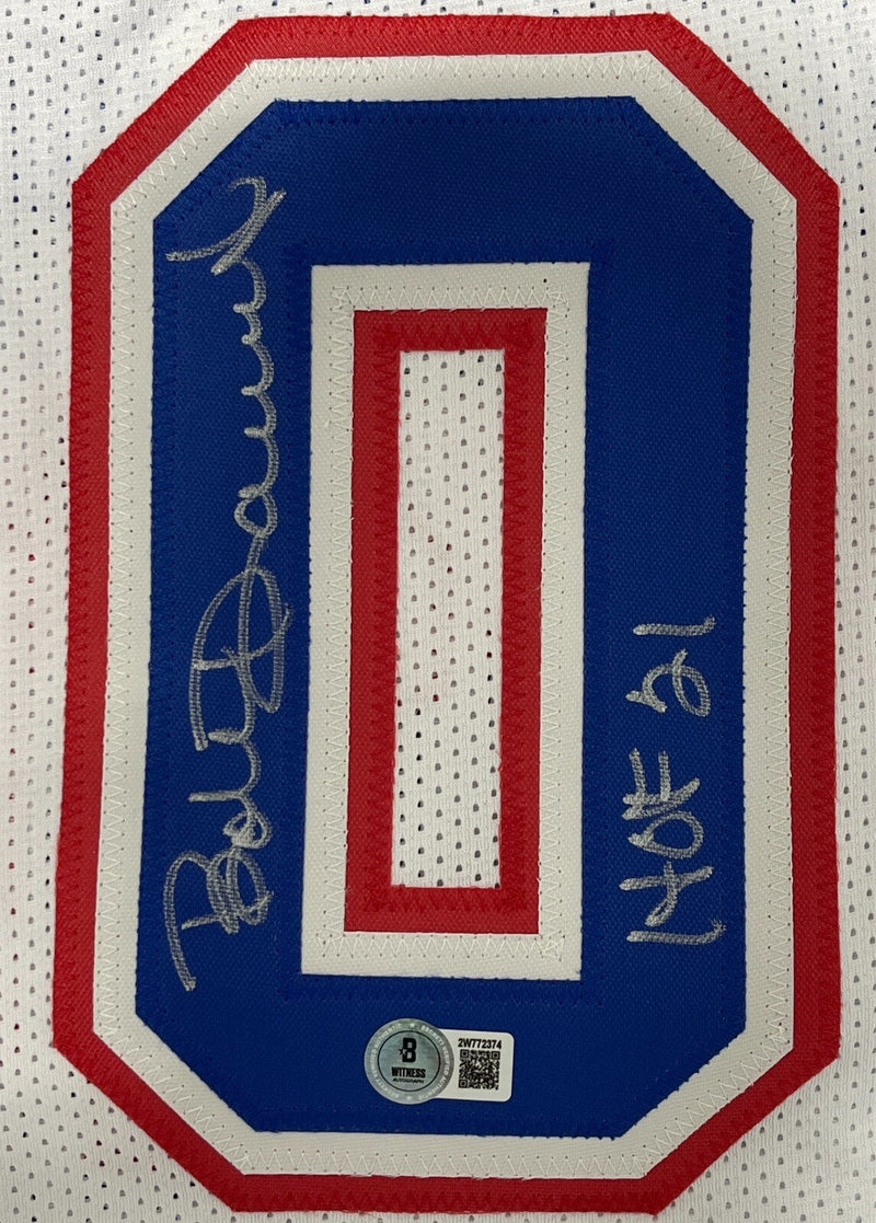 Bob Dandridge Signed Washington Bullets Custom Jersey w/ HOF 21 Beckett BAS COA