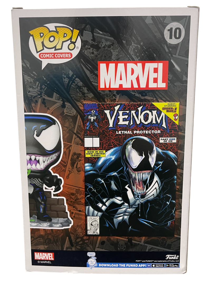 Tom Hardy Signed Venom Funko Pop Comic #10 w Sam De La Rosa Sketch BAS JSA COA D