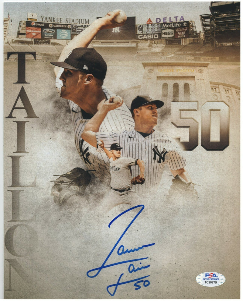 Jameson Taillon Signed Autographed New York Yankees 8x10 Photo PSA COA #1