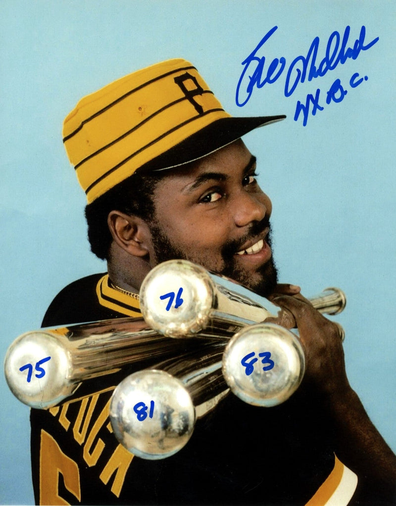 Bill Madlock Signed Pittsburgh Pirates 8x10 Photo w/ 4x B.C. LSCM COA