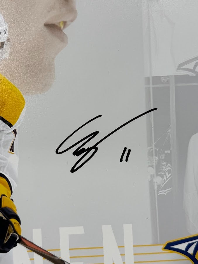 Eeli Tolvanen Signed Draft Day 16x20 Photo #/50 Upper Deck UDA COA Predators