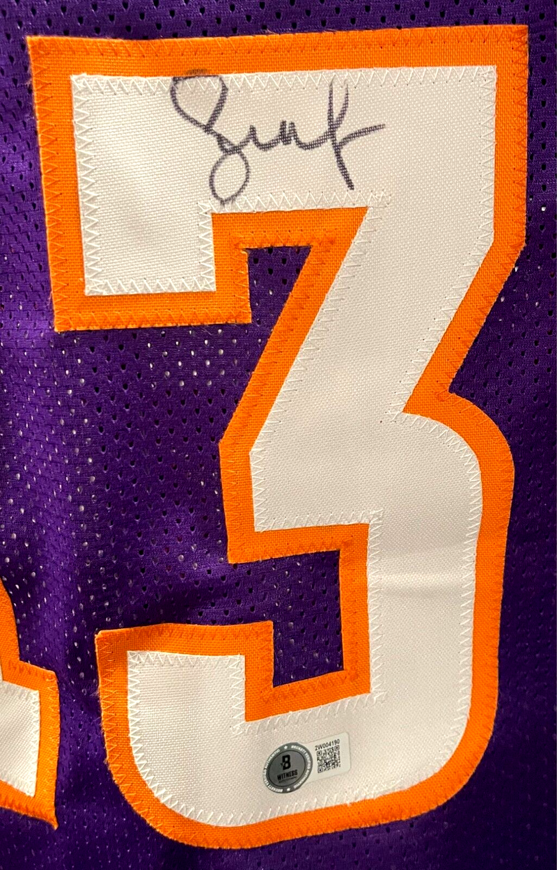 Steve Nash Signed Phoenix Suns Custom Jersey Beckett BAS Witness COA