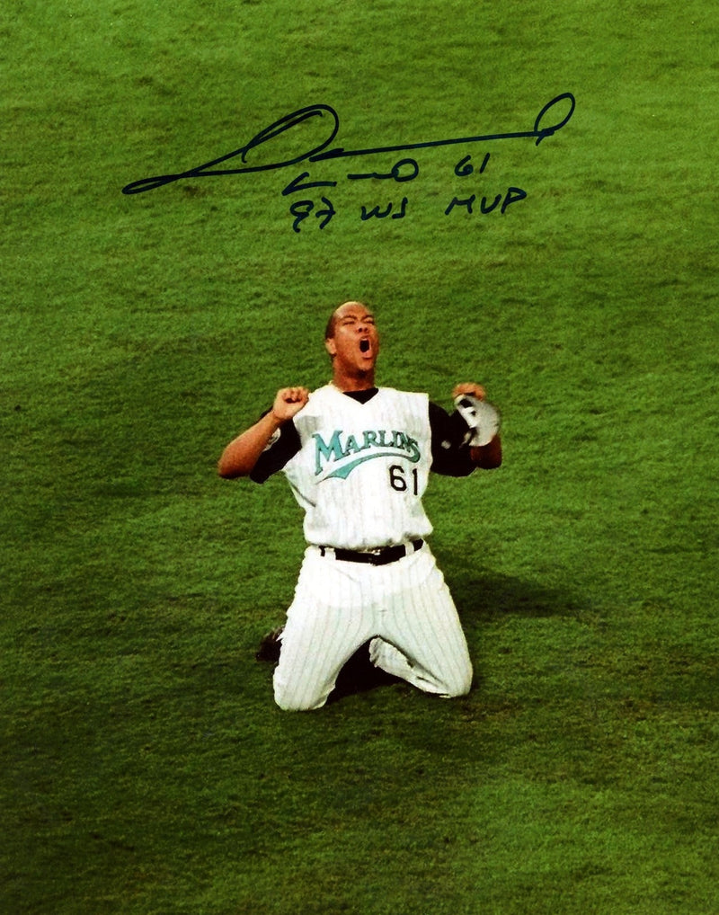 Livan Hernandez Signed Florida Marlins 8x10 Photo w/ 97 WS MVP LSCM COA