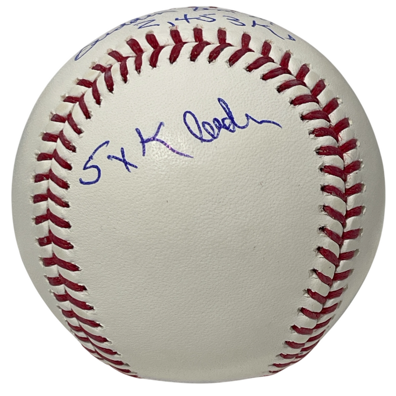 Sam McDowell Signed ROMLB Baseball w/ 4 Insc Beckett Witness BAS COA Cleveland