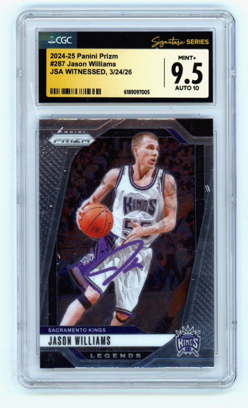 Jason Williams 2024-25 Panini Prizm #287 Signed JSA CGC 9.5 10 Auto Kings