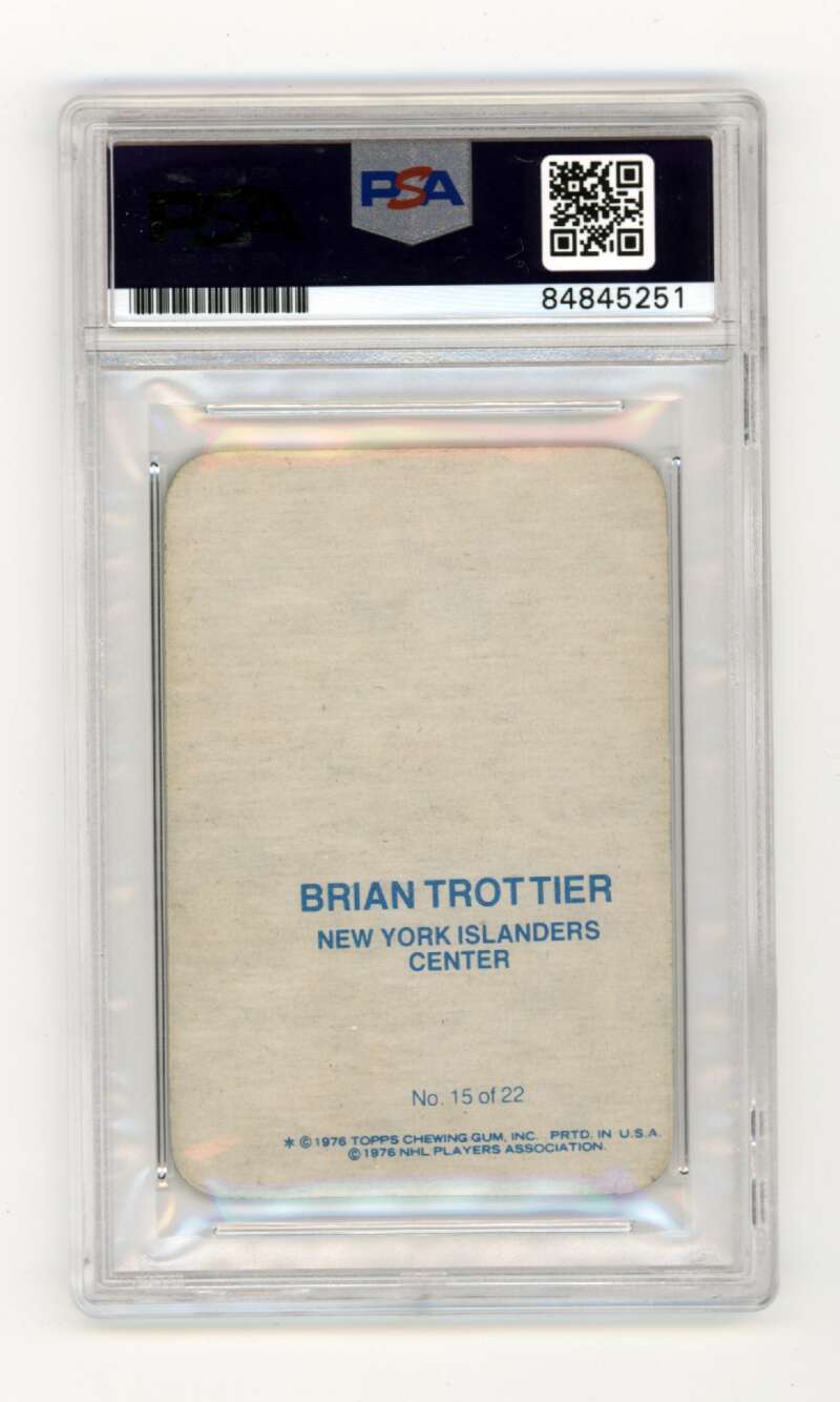 Bryan Trottier 1976-77 Topps Glossy Insert #15 RC HOF Signed PSA Authentic Auto
