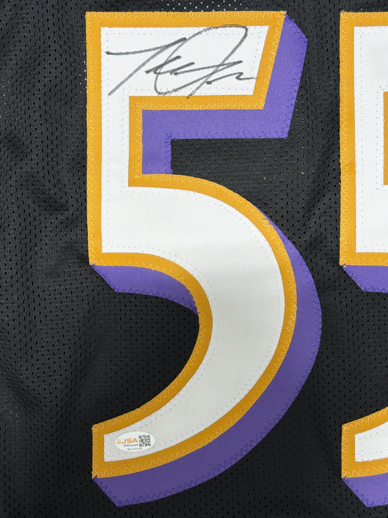 Terrell Suggs Signed Baltimore Ravens Custom Jersey JSA Witness COA