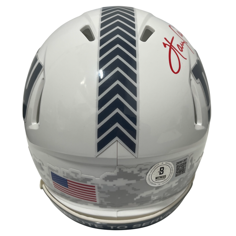 Harry Carson Signed Giants Salute 24 Mini Helmet w/ HOF 06 Beckett Wit BAS COA