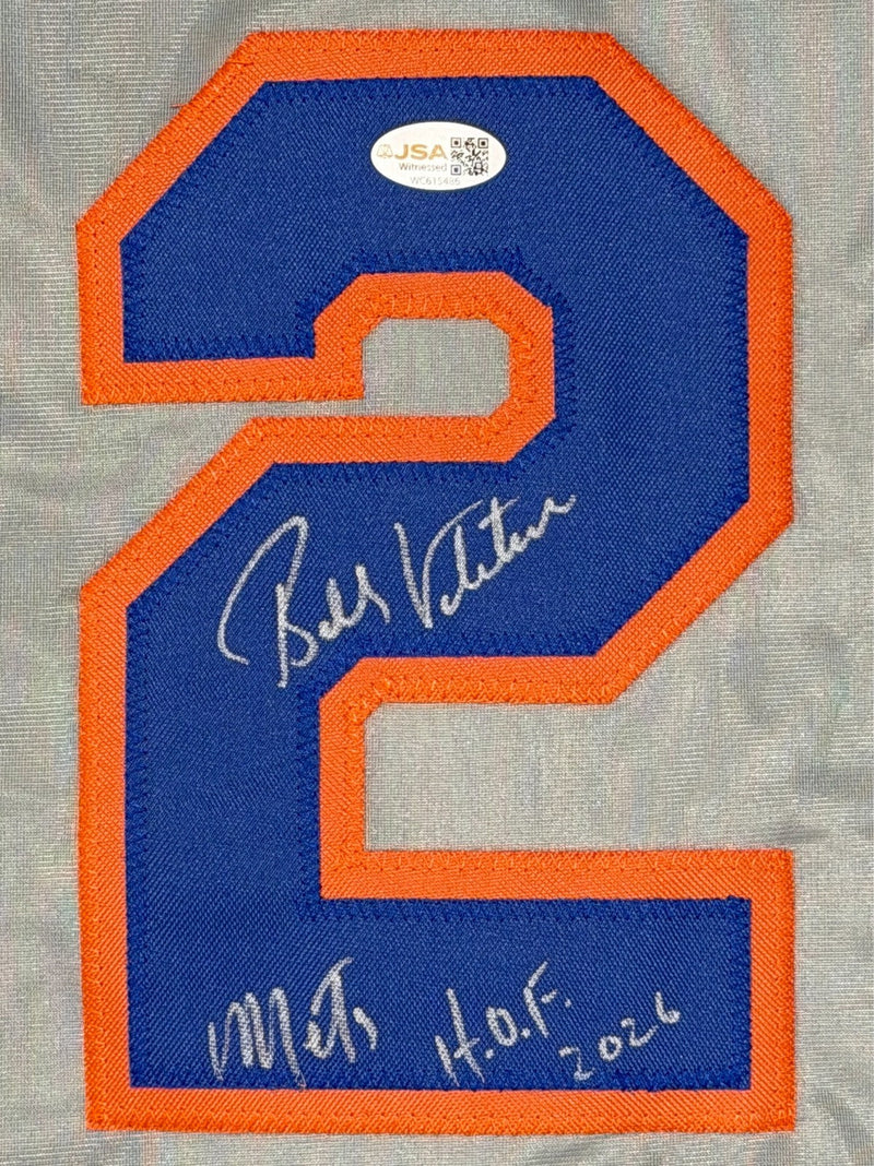 Bobby Valentine Signed Mets Custom Jersey w/ Mets HOF 2026 JSA Witness COA