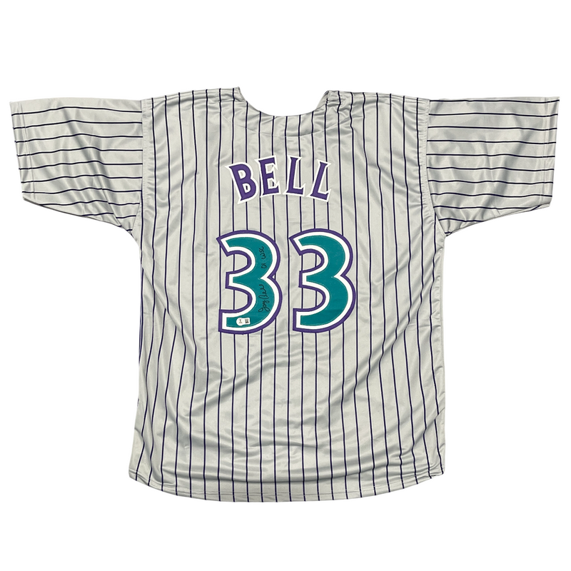 Jay Bell Signed Arizona Diamondbacks Custom Jersey w/ 01 WSC Beckett Wit BAS COA