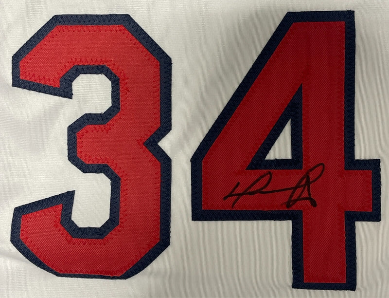 Ramirez Ortiz Lowell Pearce Signed Red Sox WS MVP Custom Jersey Beckett BAS COA