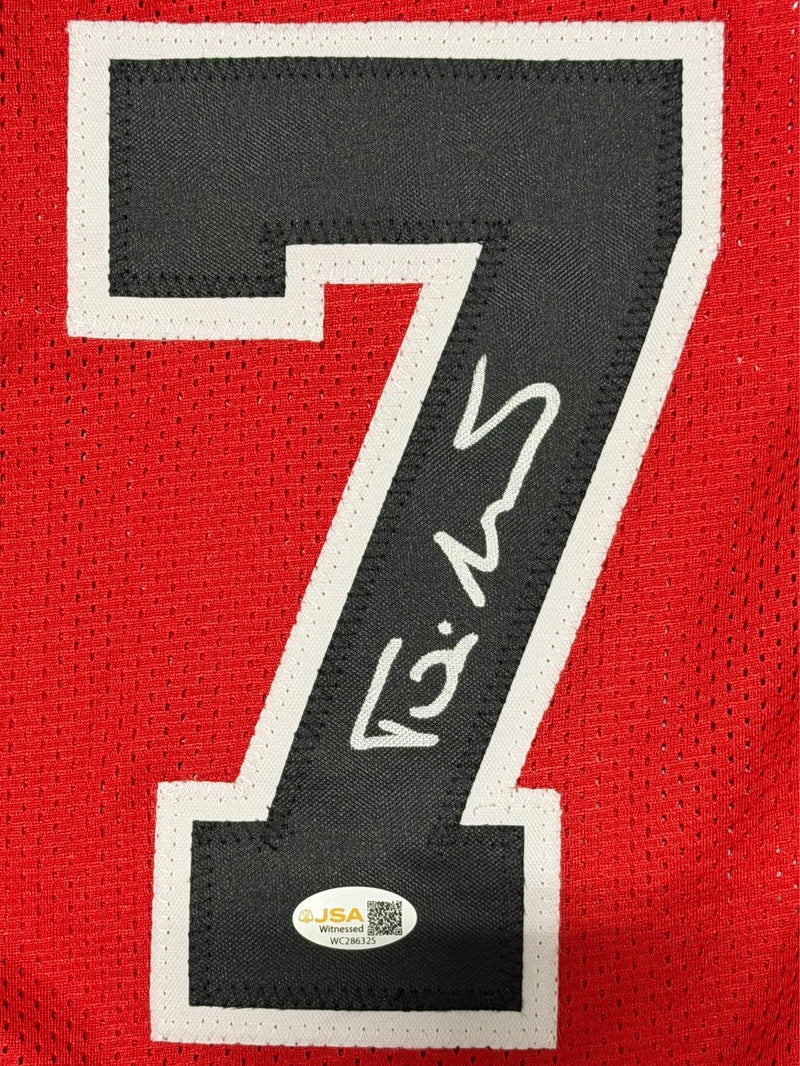 Toni Kukoc Signed Autographed Chicago Bulls Custom Jersey JSA Witness COA