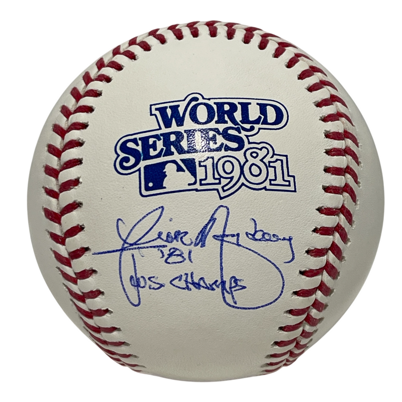 Rick Monday Signed Auto 1981 WS ROMLB Baseball w/ 81 WS Champs Beckett W BAS COA