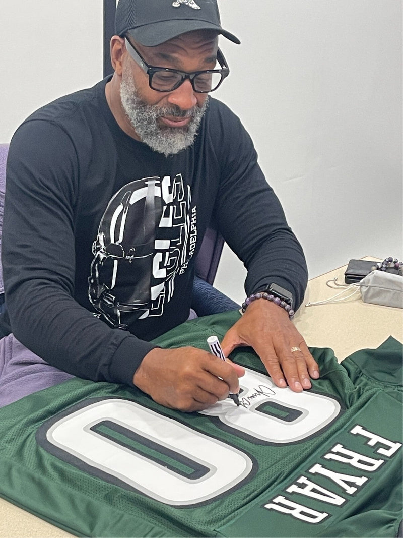 Irving Fryar Signed Custom Philadelphia Eagles Jersey Beckett Witness BAS COA