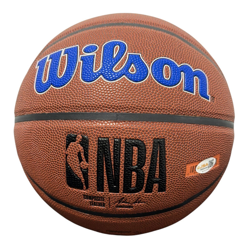 Earl Monroe Signed Autographed Wilson Knicks NBA Basketball JSA Witness COA