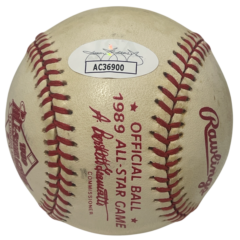 Mark Davis Signed 1989 All Star Game Rawlings  Baseball SD Padres JSA COA