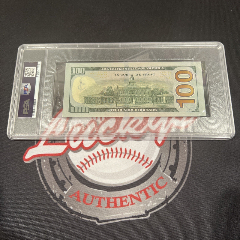 Floyd Mayweather Jr Signed $100 Bill US Currency x4 Inscriptions PSA 10 Auto L