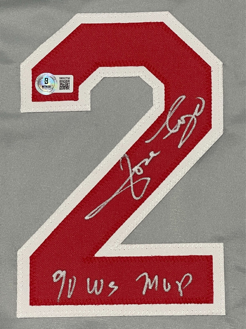 Jose Rijo Signed Cincinnati Reds Custom Jersey w/ 90 WS MVP Beckett Wit BAS COA