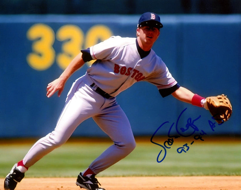 Scott Cooper Signed Autographed Boston Red Sox 8x10 Photo w/ 93-94 AS LSCM COA
