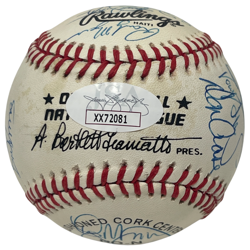 1989 New York Mets Team Signed Autograph ONL National League Baseball JSA LOA B