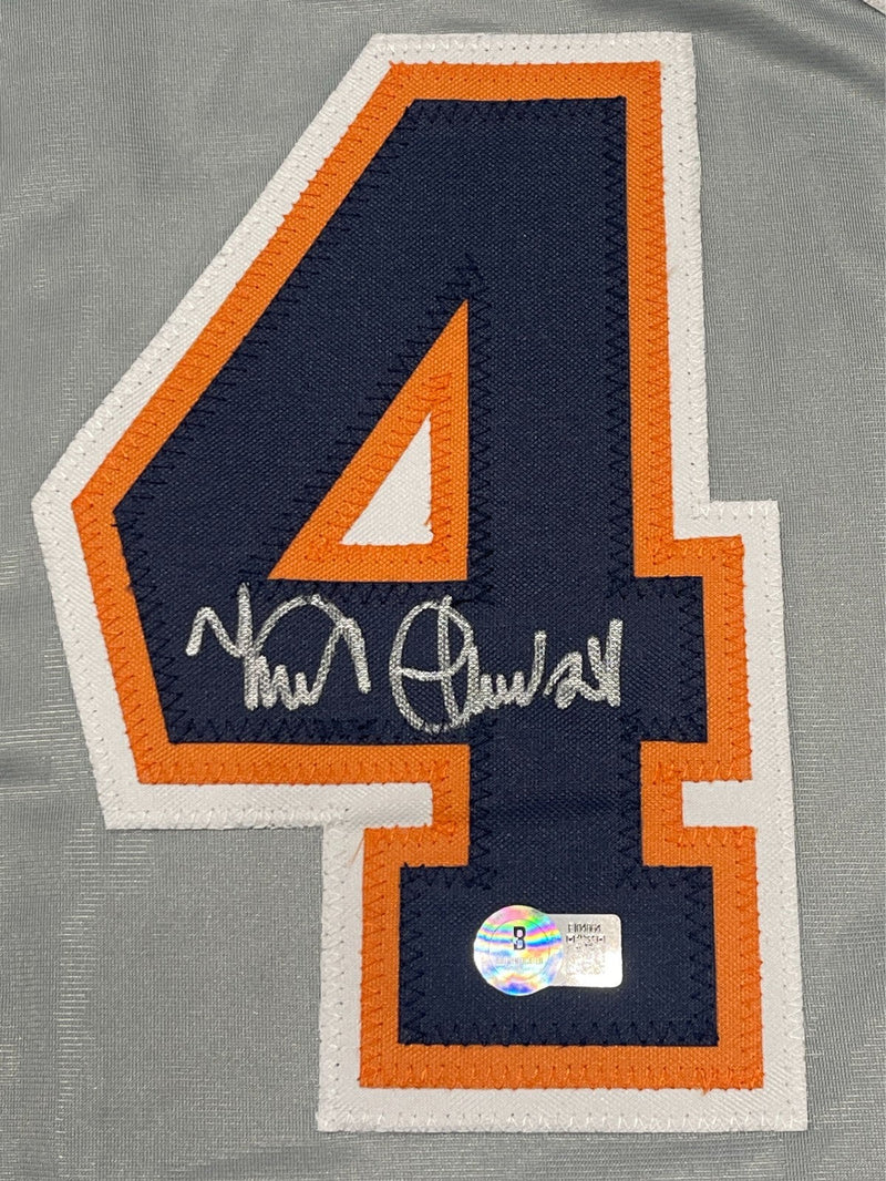 Miguel Cabrera Signed Detroit Tigers Custom Jersey Beckett Witness BAS COA
