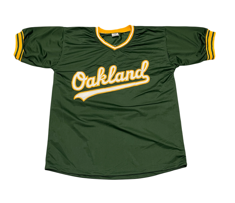 Jose Canseco Signed Athletics Custom Jersey w/ 5 Insc Beckett Wit BAS COA
