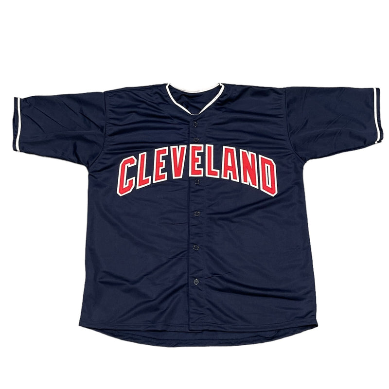 Omar Vizquel Signed Cleveland Custom Jersey w/ 11x GG Beckett Witness BAS COA