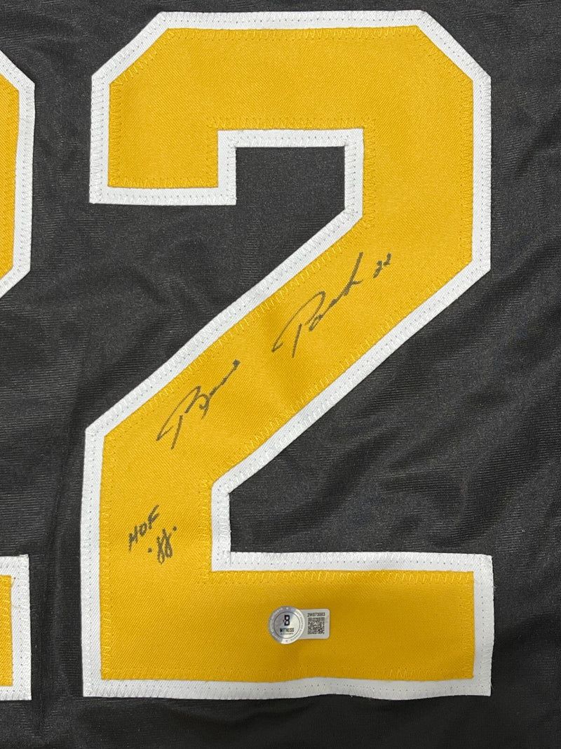Brad Park Signed Boston Bruins Custom Jersey w/ HOF 88 Beckett Witness BAS COA