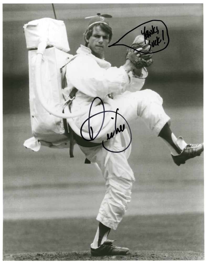 Bill Lee Signed Boston Red Sox 8x10 Photo w/ Yanks Suck LSCM COA #7