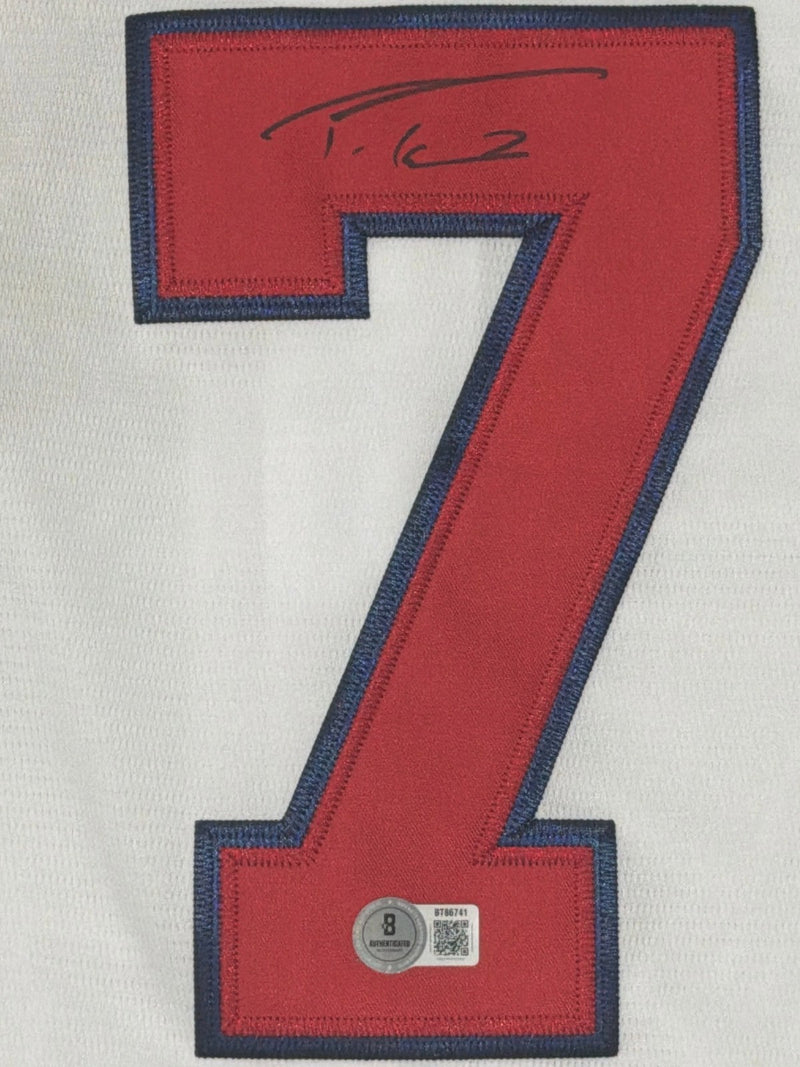 Trea Turner Signed Washington Nationals Custom Replica Jersey BAS COA