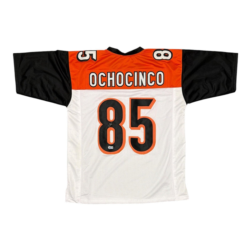 Chad Ochocinco Johnson Signed Bengals Custom Jersey Beckett Witness BAS COA