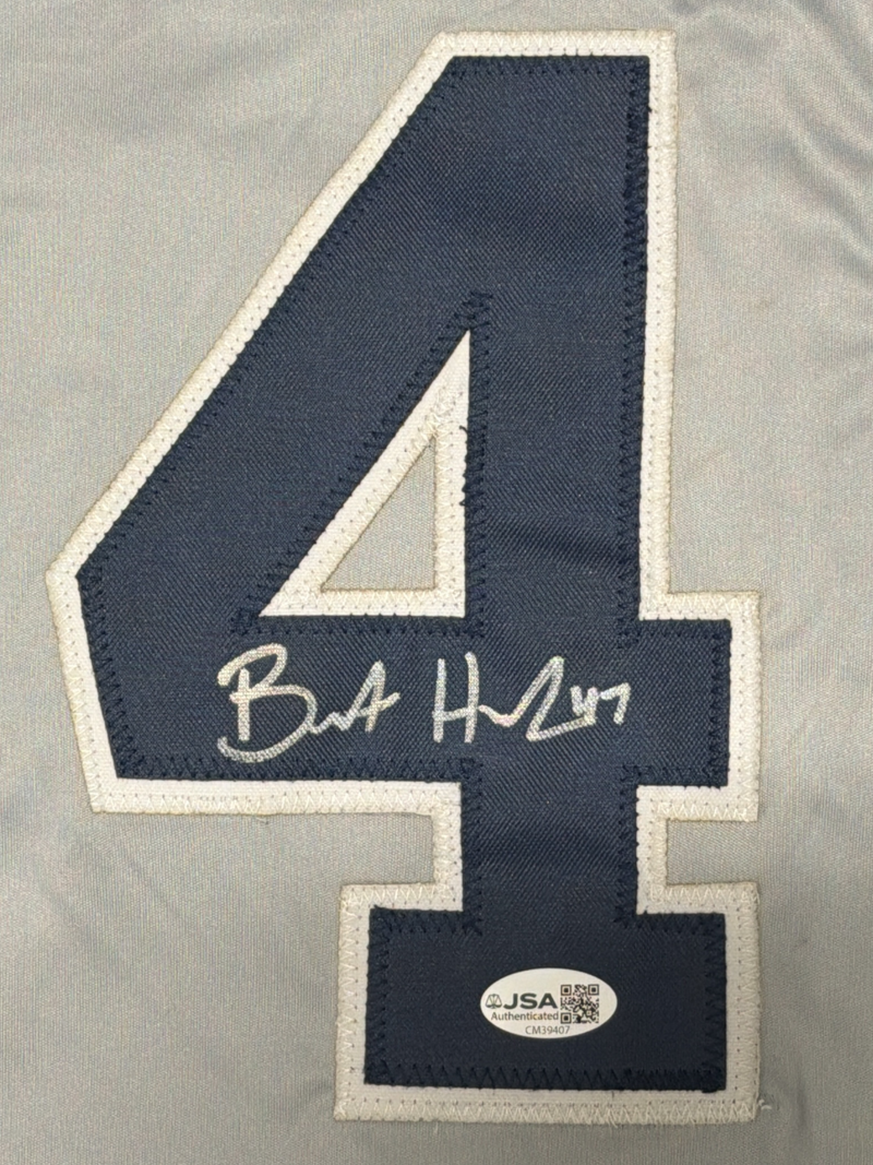 Brent Headrick Signed Autographed New York Yankees Custom Jersey JSA COA