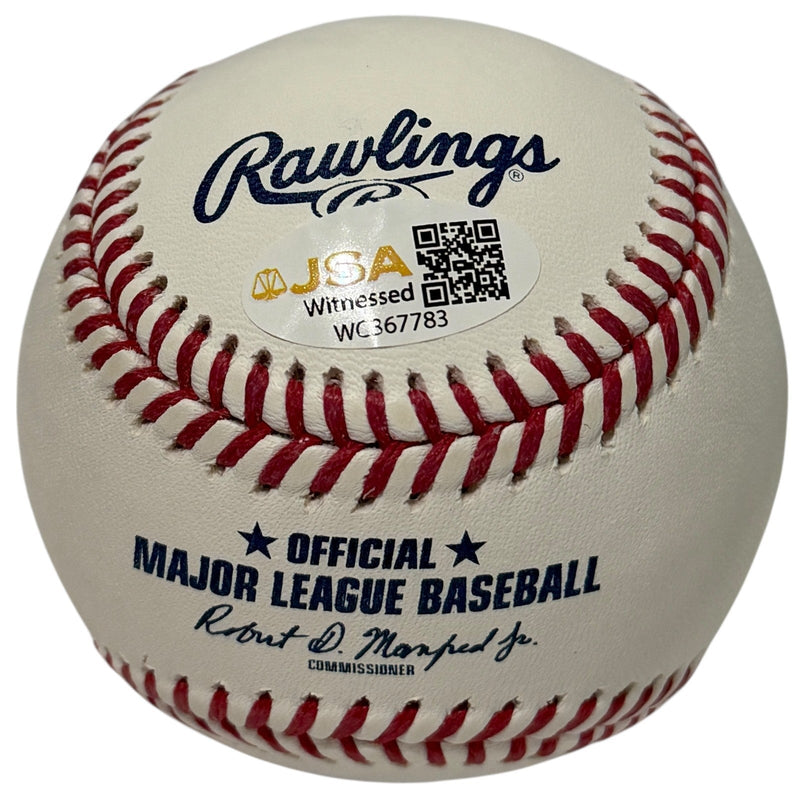 Kevin Elster Signed Autographed ROMLB Baseball w/ 86 WS Champs JSA Witness COA