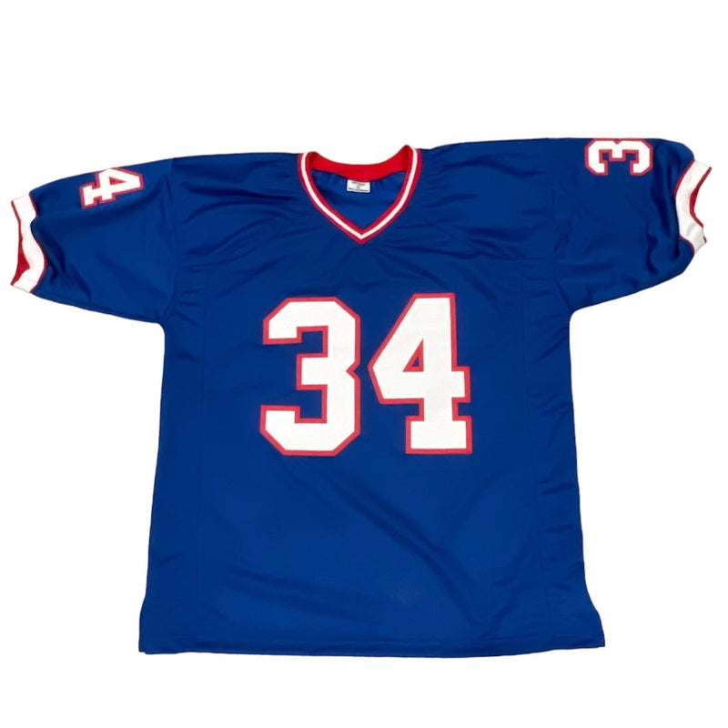 Thurman Thomas Signed Buffalo Bills Custom Jersey Beckett Witness BAS COA