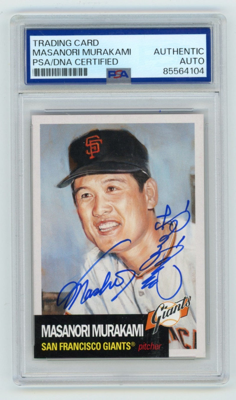 Masanori Murakami 2023 Topps Living Baseball #654 Signed w/ Kanji Sig. PSA Auto