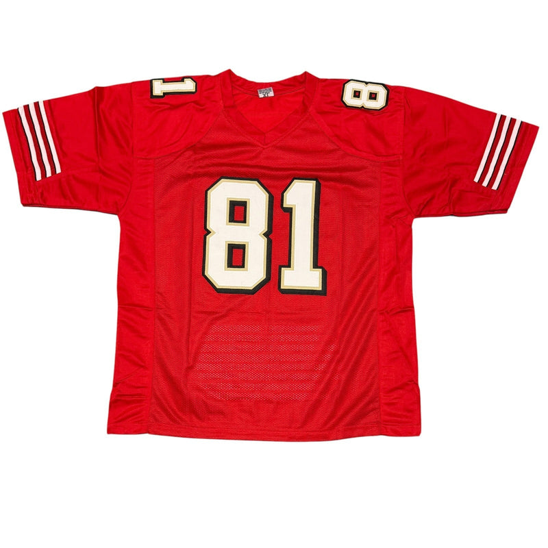 Terrell Owens Signed Autographed San Francisco 49ers Stat Custom Jersey JSA COA