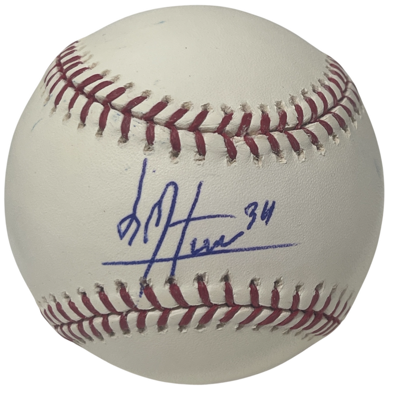 Luis Mateo Signed Autographed ROMLB Baseball New York Mets LSCM COA