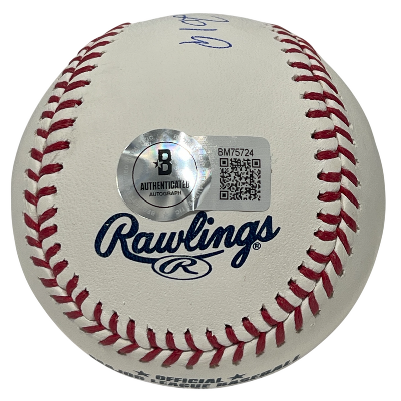 Mike Rizzo Signed Rawlings ROMLB Baseball w/ WS Champs Beckett BAS COA