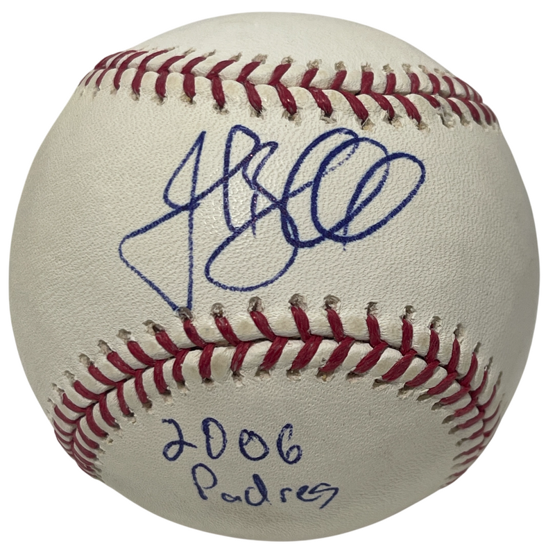 Josh Barfield Signed Autographed ROMLB Baseball w/ Ins San Diego Padres LSCM COA