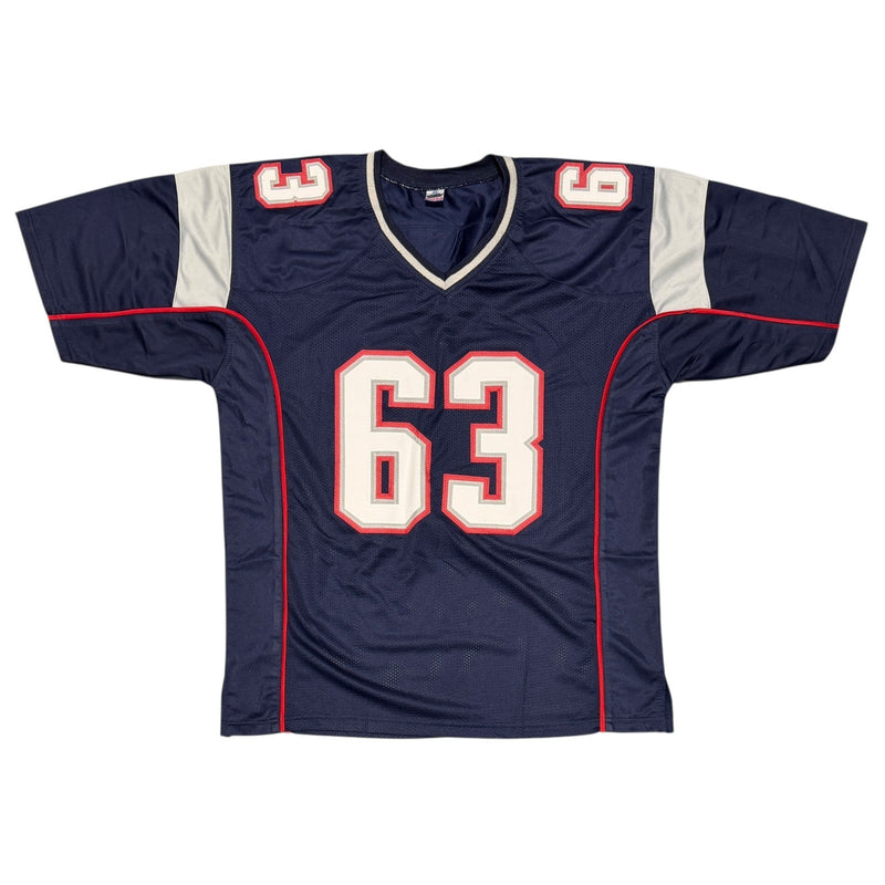 Joe Andruzzi Signed New England Patriots Custom Jersey Beckett Witness BAS COA