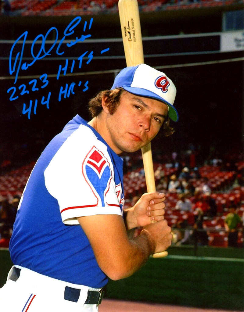 Darrell Evans Signed Atlanta Braves 8x10 Photo 2223 Hits - 414 HRs LSCM COA