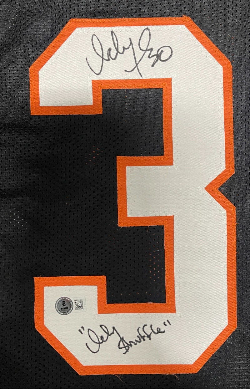 Ickey Woods Signed Bengals Custom w/ Ickey Shuffle Jersey Beckett BAS COA
