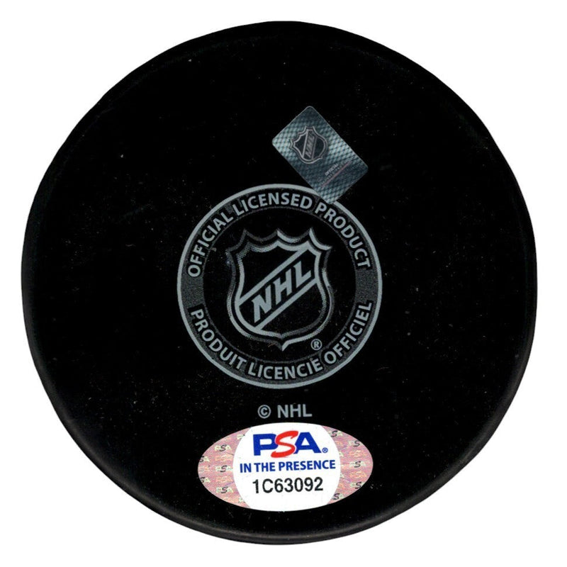 Billy Smith Signed New York Islanders Puck w/ #31 Retired 2/20/93 PSA ITP COA