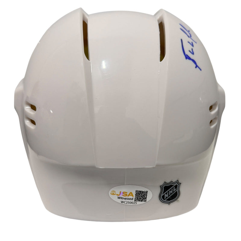 Bernie Nicholls Signed Rangers Mini Helmet w/ 3x AS + 1209 PTS JSA Witness COA