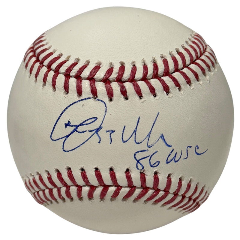 Lee Mazzilli Signed Autographed ROMLB Baseball w/ 86 WSC JSA Witness COA