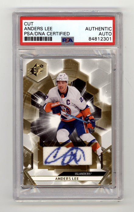Anders Lee 2020-21 Upper Deck SPx Jersey Signed PSA Authentic Auto Islanders