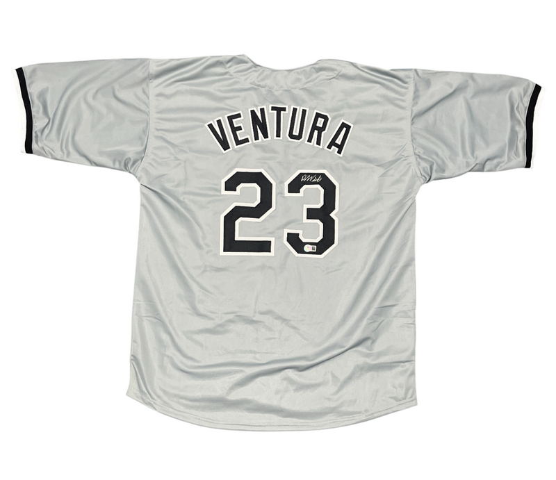Robin Ventura Signed Chicago White Sox Custom Jersey Beckett Witness BAS COA